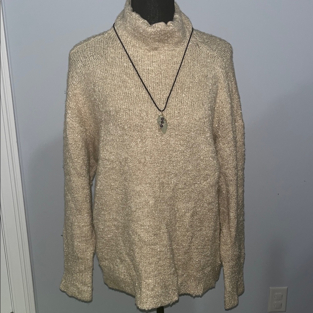 Michael Kors Cream Turtleneck Sweater